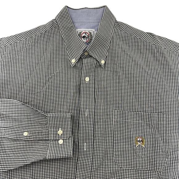 Cinch Other - Cinch Mens Western Long Sleeve Check Shirt Snap Button‎ Embroidered Logo Size L